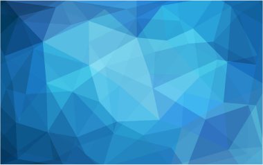 Hafif Lowpoly ile mavi arka plan boşluk. Kullanılan geçirgenlik maskesi