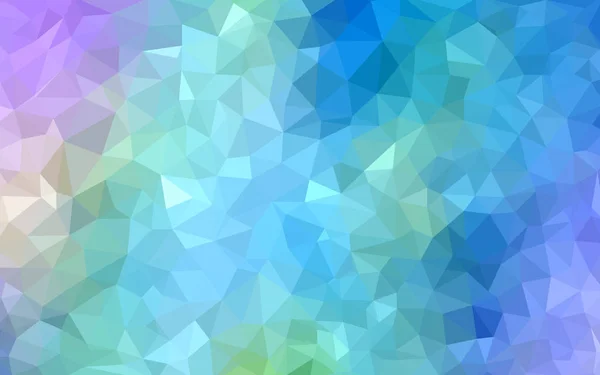 Modèle polygonal bleu-rose clair. Se compose de triangles et de dégradés en style origami . — Image vectorielle