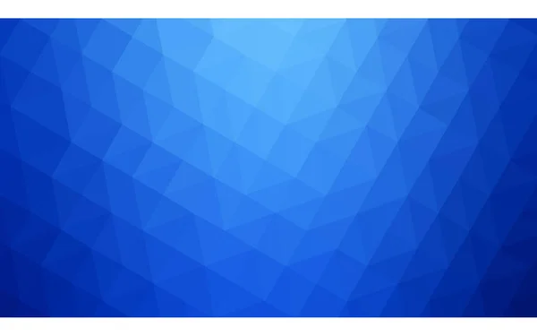 निळा बहुगुण डिझाइन नमुना, ज्यात त्रिकोण आणि ओरिगामी शैलीत ग्रेडिएंट असते . — स्टॉक व्हेक्टर