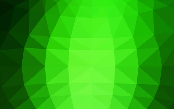 Světle zelená polygonální návrhový vzor, které se skládají z trojúhelníků a gradient v origami stylu — Stockový vektor