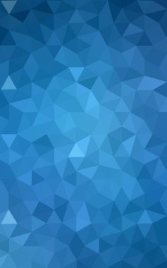 Üçgenler ve degrade origami tarzı oluşur mavi köşeli tasarım deseni.