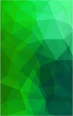 Boşluk ile koyu yeşil Lowpoly arka plan. Kullanılan geçirgenlik maskesi