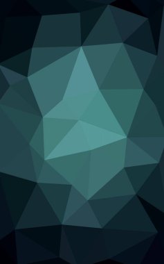 Üçgenler ve degrade origami tarzı oluşur koyu yeşil köşeli tasarım deseni