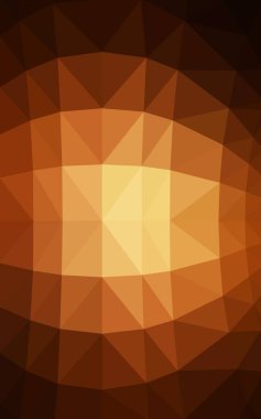 Koyu portakal Lowpoly arka plan boşluk. Kullanılan geçirgenlik maskesi.