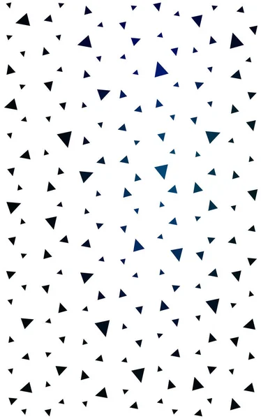 DARK BLUE pattern with colored triangles on white background. — Stock Photo, Image