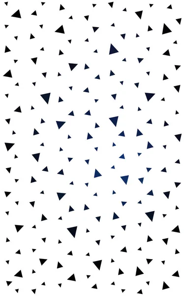 DARK BLUE pattern with colored triangles on white background. — Stock Photo, Image