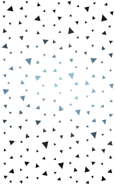 DARK BLUE abstract pattern made up of colored triangles on white background. — Stock Photo, Image