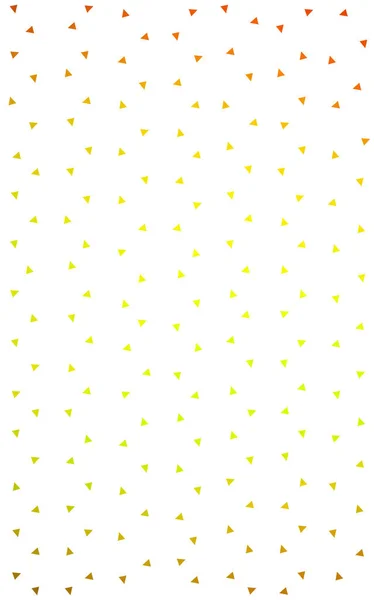 白い背景の色の三角形で濃い赤黄色パターン. — ストック写真