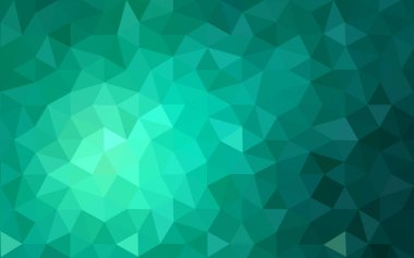 Üçgenler ve degrade origami tarzı oluşur yeşil köşeli tasarım deseni.