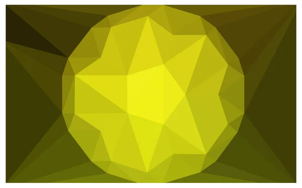 Luz verde vector amarillo hermoso fondo con un diamante grande . — Vector de stock