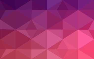 Üçgenler ve degrade origami tarzı oluşur çok renkli koyu mor, pembe poligonal tasarım deseni.