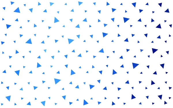 Hellblaues Vektor-abstraktes Muster aus farbigen Dreiecken auf weißem Hintergrund. — Stockvektor