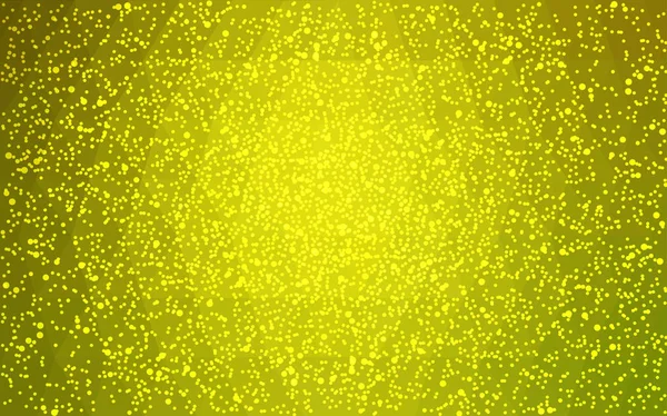 Light Green Yellow vector christmas postcard low polygon background. — Stock Vector