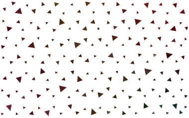 Koyu yeşil kırmızı vektör soyut desen beyaz arka plan üzerinde renkli üçgen oluşan.