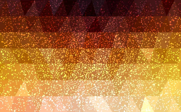 Dunkel orange Vektor Weihnachten Postkarte niedrig Polygon Hintergrund. — Stockvektor