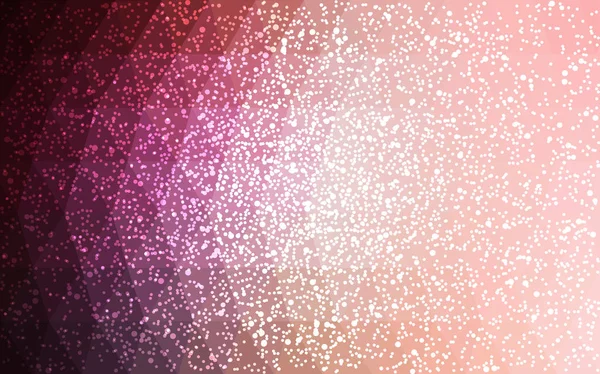 Vecteur rose clair nouvel an cristal fond avec flocons de neige . — Image vectorielle