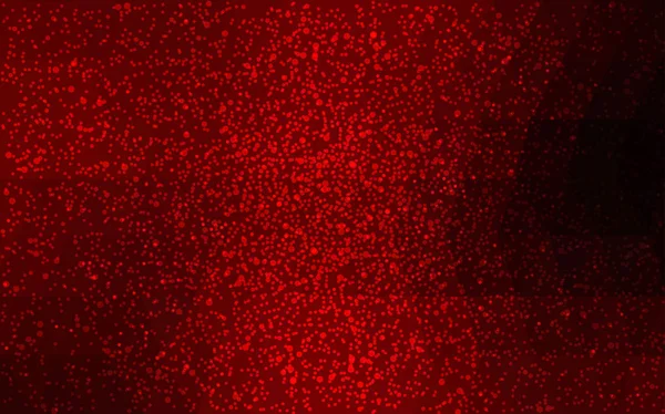 Dunkelroter Vektor Weihnachten Polygon Hintergrund mit Schneeflocken. — Stockvektor