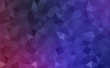 Üçgenler ve degrade origami tarzı oluşur çok renkli mor, pembe poligonal tasarım deseni.