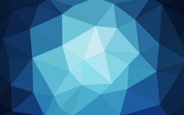 Üçgenler ve degrade origami tarzı oluşur koyu mavi köşeli tasarım deseni
