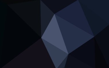Üçgenler ve degrade origami tarzı oluşur koyu mavi köşeli tasarım deseni.