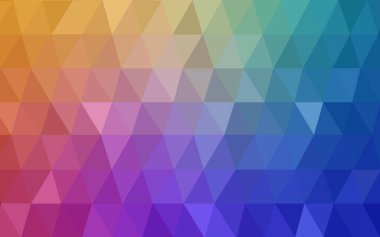 Açık çok renkli vektör üçgen mozaik renkli saydamlar origami tarzı ile.