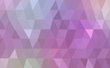 Açık mor pembe vektör üçgen mozaik renkli saydamlar origami tarzı ile.