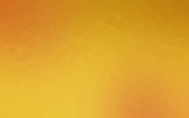 Işık turuncu poligonal tasarım deseni. Üçgenler ve degrade origami tarzı oluşur.