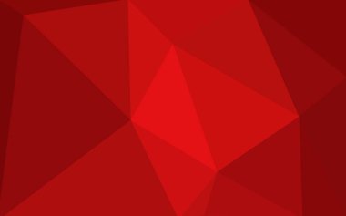 Üçgenler ve degrade origami tarzı oluşur kırmızı köşeli tasarım deseni.