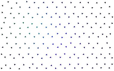 Koyu mavi yeşil vektör soyut desen beyaz arka plan üzerinde renkli üçgen oluşan.