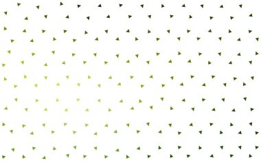 Renkli üçgen oluşan ışık yeşil vektör soyut geometrik arka plan.