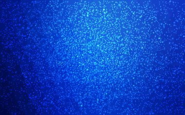 Kar taneleri ile mavi vektör Noel çokgen arka ışık.