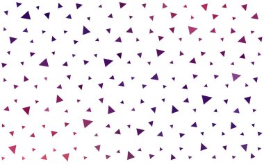 Koyu pembe sarı vektör desen beyaz arka plan üzerinde renkli üçgen ile.
