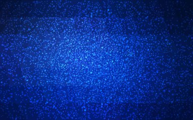 Kar taneleri ile koyu mavi vektör yeni yıl kristal arka plan. 