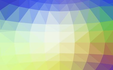 Işık çok renkli vektör poligonal tasarım deseni. Origami tarzı degrade üçgenler oluşur.