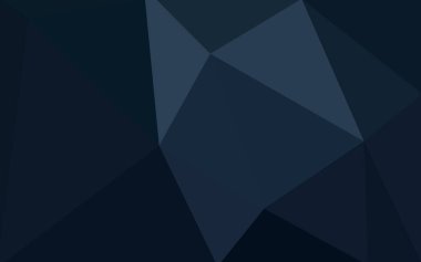 Üçgenler ve degrade origami tarzı oluşur koyu mavi köşeli tasarım deseni.