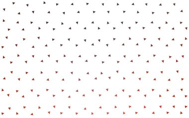 Beyaz arka plan üzerinde renkli üçgen oluşan koyu kırmızı vektör soyut desen.