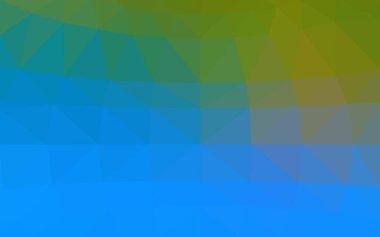 Hafif mavi yeşil vektör poligonal tasarım deseni. Origami tarzı degrade üçgenler oluşur.