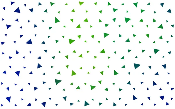 Ljus blågrön abstrakt geometrisk vektorbakgrund som består av färgade trianglar. — Stock vektor
