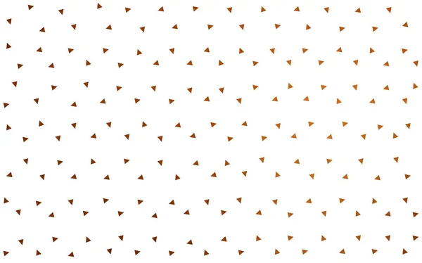 Light Orange vector abstract pattern made up of colored triangles on white background. — Stock Vector