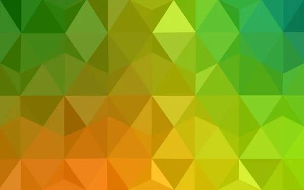 Licht groen geel Lowpoly achtergrond met kopie-ruimte. Gebruikte dekkingsmasker — Stockvector