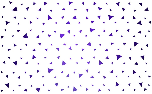Ljus lila vektor mönster med färgade trianglar på vit bakgrund. — Stock vektor