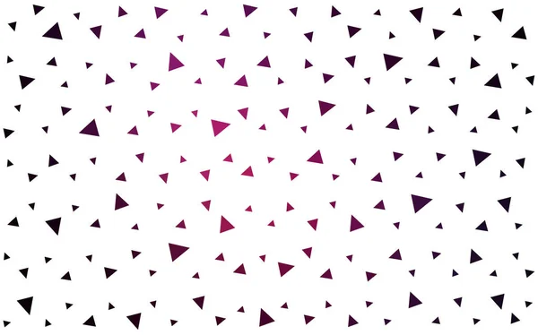 Векторный рисунок темно-розового цвета с цветными треугольниками на белом фоне . — стоковый вектор