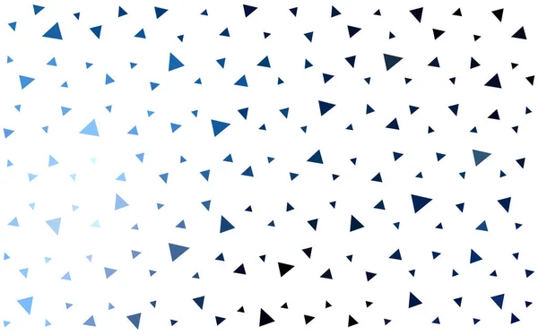 Dunkelblaues Vektormuster mit farbigen Dreiecken auf weißem Hintergrund. — Stockvektor