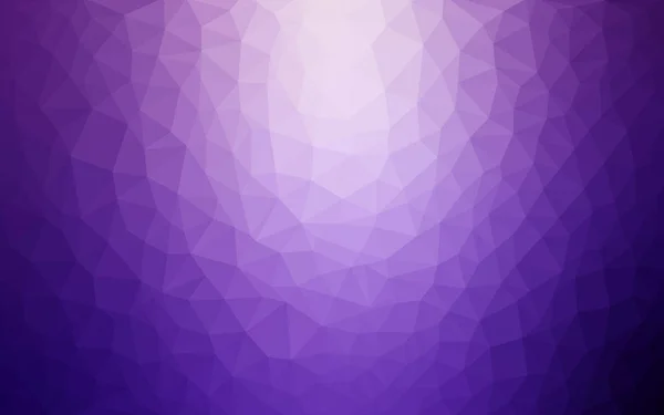 Light Purple Vector triangle mosaic background with transparencies in origami style. — Stock Vector