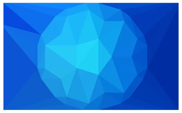 Világos kék vektor szép geometriai drágakő háttér egy nagy gyémánt-központ. — Stock Vector