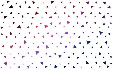 Koyu mavi kırmızı renkli üçgen oluşan geometrik arka plan vektör.