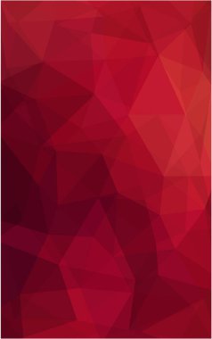 Asetat origami tarzı ile koyu kırmızı üçgen mozaik arka plan.