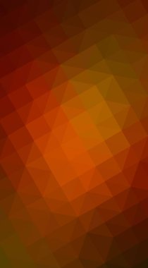 Koyu portakal çokgen arka plan. Poligonal geometrik üçgen.