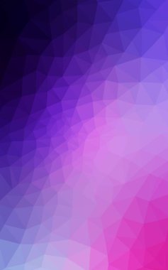 Mor ışık, poligonal tasarım deseni pembe. Origami tarzı degrade üçgenler oluşur.