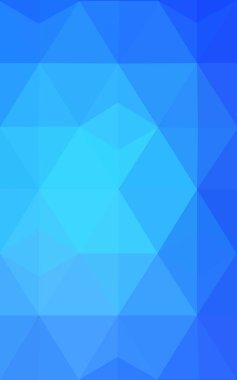 Açık mavi üçgen mozaik renkli saydamlar origami tarzı ile.